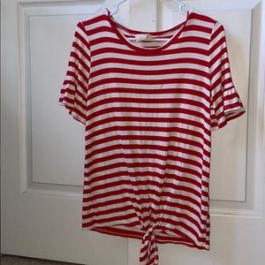 red striped cute top size small